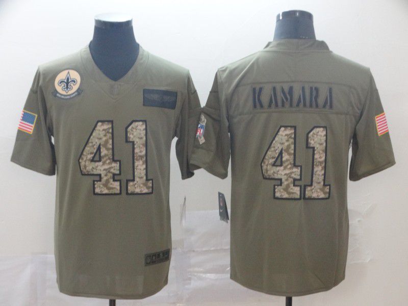 Men New Orleans Saints #41 Kamara green Nike Olive Salute To Service Limited NFL Jersey